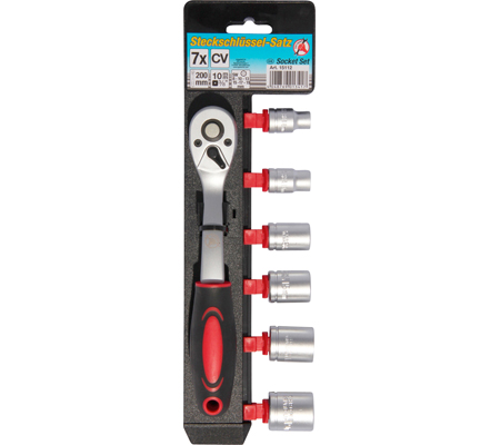 Dugókulcskészlet | 10 mm (3/8") | 8 - 19 mm | 7 darabos - Image 2