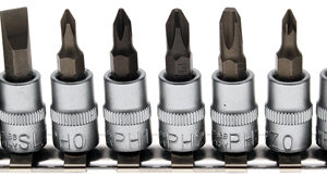 Behajtófej-készlet | 6,3 mm (1/4") | Lapos, csillag PH, csillag PZ