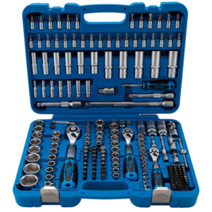 Dugókulcskészlet, hatszögletű | 6,3 mm (1/4")/10 mm (3/8")/12,5 mm (1/2") | 192 darabos