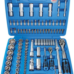 Dugókulcskészlet | 6,3 mm (1/4")/12,5 mm (1/2") | 94 darabos