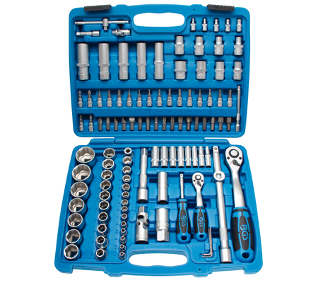 Dugókulcskészlet | 6,3 mm (1/4")/12,5 mm (1/2") | 108 darabos
