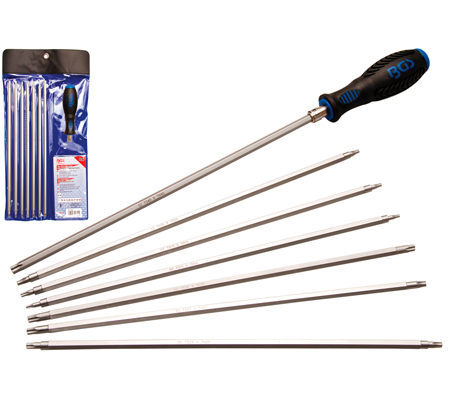 Csavarhúzó készlet cserélhető pengékkel | T-profil (Torx)/TS-profil (Torx Plus) | 8 darabos