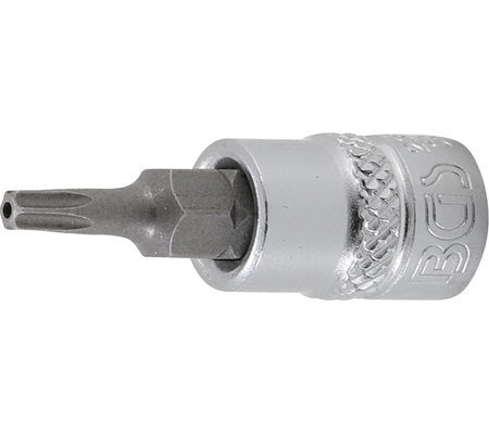 Behajtófej | 6,3 mm (1/4") | T-profil (Torx) T15 furattal