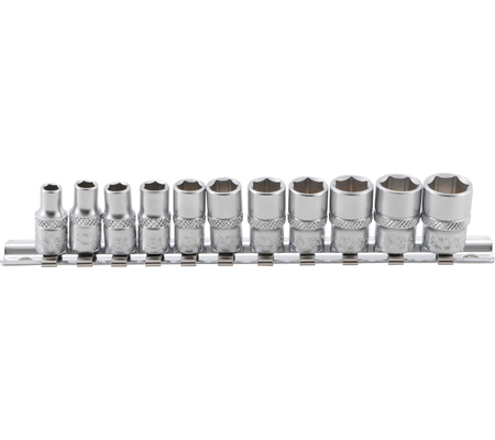 Dugókulcskészlet, hatszögletű | 6,3 mm (1/4") | coll méretek | 11 darabos - Image 2