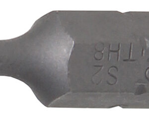 Behajtófej | Külső hatszögletű 6,3 mm (1/4") | T-profil (Torx) T8 furattal