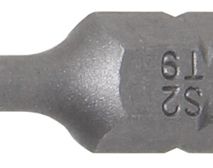 Behajtófej | Külső hatszögletű 6,3 mm (1/4") | T-profil (Torx) T9 furattal