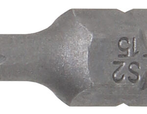 Behajtófej | Külső hatszögletű 6,3 mm (1/4") | T-profil (Torx) T15 furattal