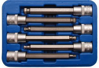 Behajtófej-készlet | 12,5 mm (1/2") | Belső hatszögletű gömbfejes 5 - 12 mm | 6 darabos