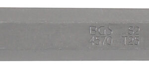 Behajtófej | Hossz 75 mm | Külső hatszögletű 10 mm (3/8") | T-profil (Torx) T25
