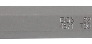 Behajtófej | Hossz 75 mm | Külső hatszögletű 10 mm (3/8") | T-profil (Torx) T30