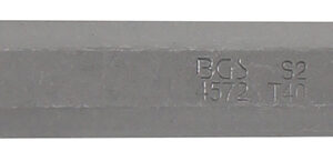 Behajtófej | Hossz 75 mm | Külső hatszögletű 10 mm (3/8") | T-profil (Torx) T40