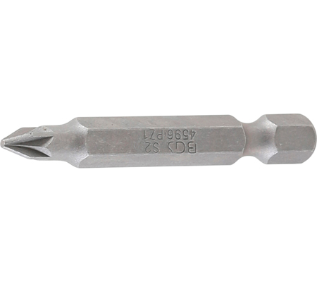 Behajtófej | hossz 50 mm | külső hatszögletű 6,3 mm (1/4") | Csillag PZ1