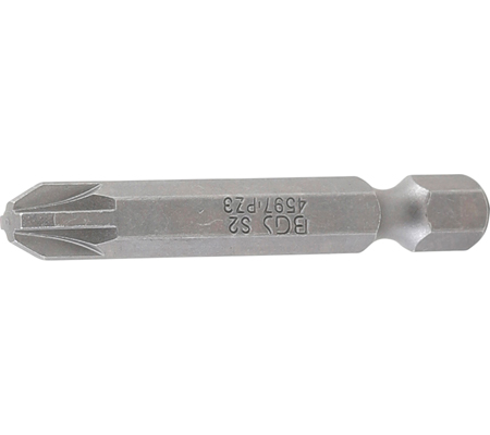 Behajtófej | hossz 50 mm | külső hatszögletű 6,3 mm (1/4") | Csillag PZ3