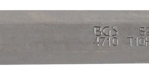 Behajtófej | Külső hatszögletű 10 mm (3/8") | T-profil (Torx) T10 furattal