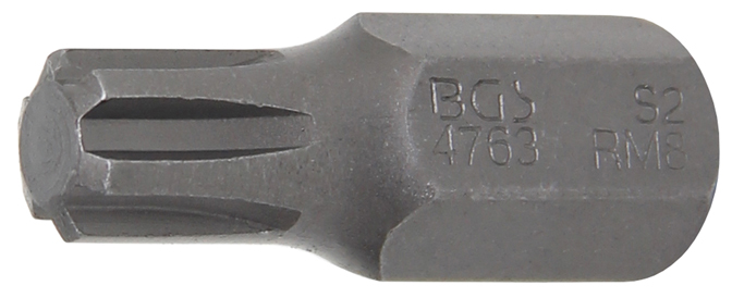 Behajtófej | Külső hatszögletű 10 mm (3/8") | Ékprofil (RIBE) M8 - Image 2