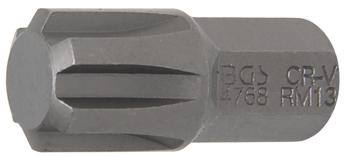 Behajtófej | Külső hatszögletű 10 mm (3/8") | Ékprofil (RIBE) M13 - Image 2