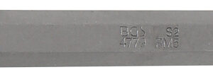 Behajtófej | Hossz 100 mm | Külső hatszögletű 10 mm (3/8") | Ékprofil (RIBE) M5