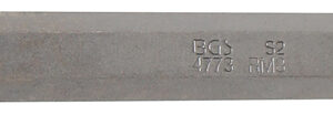 Behajtófej | Hossz 100 mm | Külső hatszögletű 10 mm (3/8") | Ékprofil (RIBE) M8