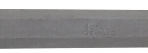 Behajtófej | Hossz 100 mm | Külső hatszögletű 10 mm (3/8") | Ékprofil (RIBE) M10