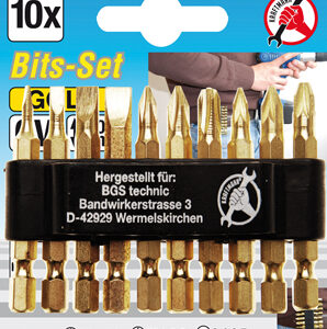 Behajtófej készlet | "Gold" | külső hatszögletű kulcsnyílású hajtás 6,3 mm (1/4") | 10 darabos