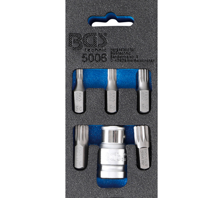 Csavarhúzó-behajtófej készlet | Külső hatszögletű 10 mm (3/8") | (XZN) | 6 darabos - Image 2