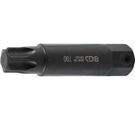 Behajtófej | Hossz 100 mm | Külső hatszögletű 22 mm | T-profil (Torx) T90 - Image 2