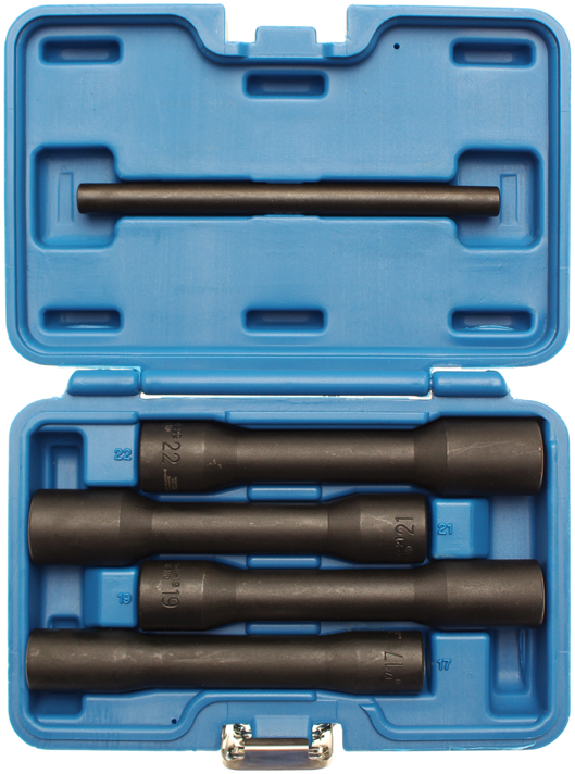 Speciális dugókulcskészlet/Csavarkiszedő, mély | 12,5 mm (1/2") | 17 -22 mm | 5 darabos