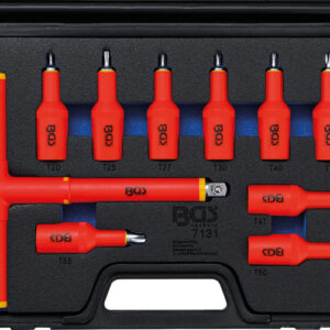 Szigetelt behajtófej készlet | 1/2" | T-profil (Torx) T20 - T55 | 10 darabos