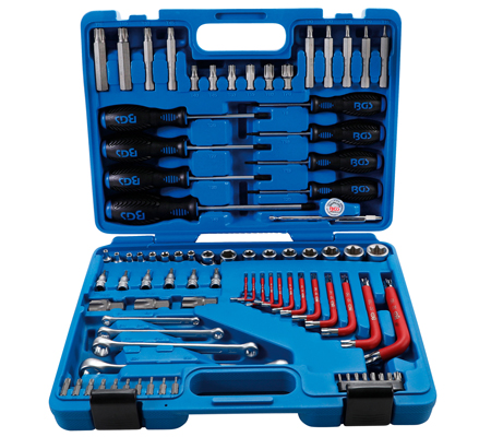 Szerszámkészlet | 6,3 mm (1/4") + 12,5 mm (1/2") | E-profil/T-profil (Torx) | 84 darabos - Image 2