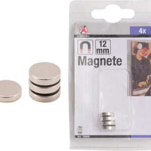 Mágneskészlet | extra erős | Ø 12 mm | 4 darabos