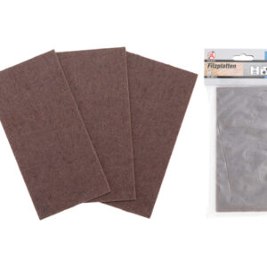 Filc alátét barna 100 x 200 mm 3 darabos
