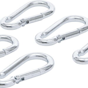 Karabiner készlet | 8 x 80 mm | 5 darabos