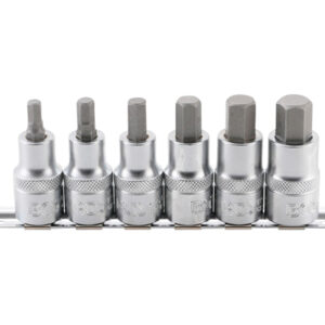 Behajtófej-készlet | 12,5 mm (1/2") | Belső hatszögletű 6 - 14 mm | 6 darabos