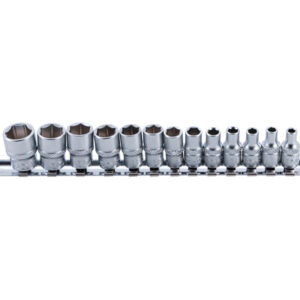 Dugókulcskészlet, hatszögletű | 6,3 mm (1/4") | 4 - 14 mm | 13 darabos