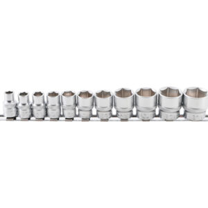 Dugókulcskészlet, hatszögletű | 10 mm (3/8") | 5/16" - 7/8" | 11 darabos
