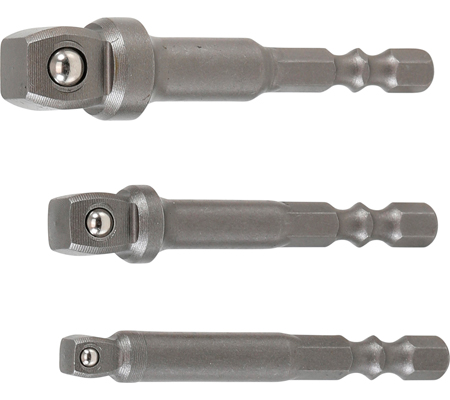 Fúrógép-billentő adapter készlet | Külső hatszögletű 6,3 mm (1/4") | 3 darabos