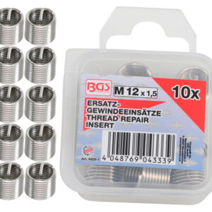 Tartalék menetes betétek | M12 x 1,5 mm | 10 darabos