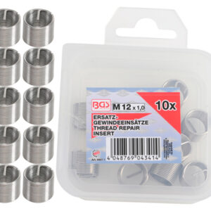 Tartalék menetes betétek | M12 x 1,0 mm | 10 darabos