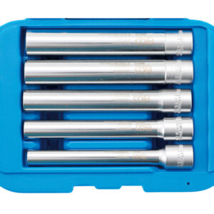 Dugókulcskészlet, hatszögletű, extra mély  3/8", 8-14 mm, 5 darabos